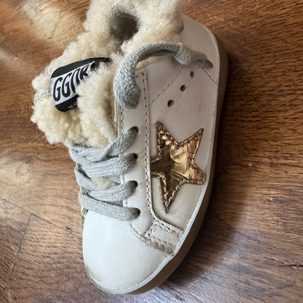 Golden Goose toddler Cream Star Sneakers